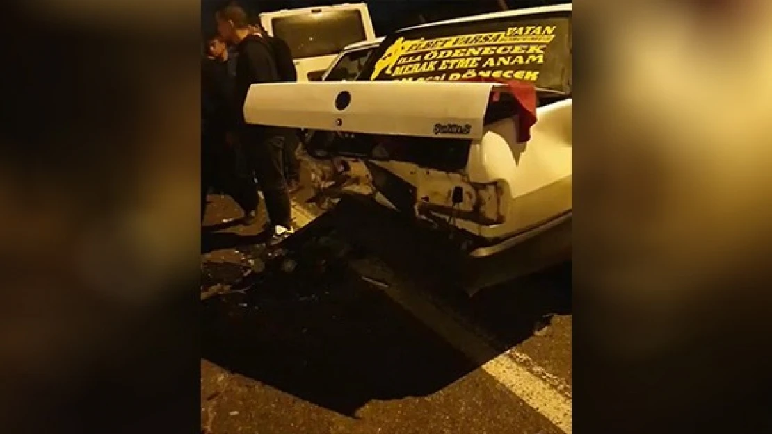 Kahramanmaraş'ta asker uğurlama konvoyunda trafik kazası: 4 yaralı!