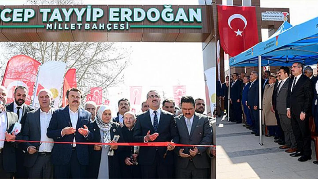 Elbistan'da 'Recep Tayyip Erdoğan Millet Bahçesi' açıldı!