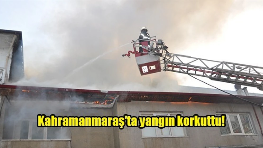 Kahramanmaraş'ta yangın korkuttu!