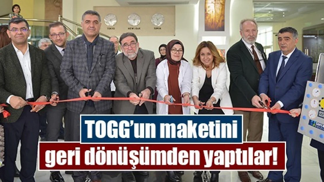 TOGG'un maketini geri dönüşümden yaptılar!