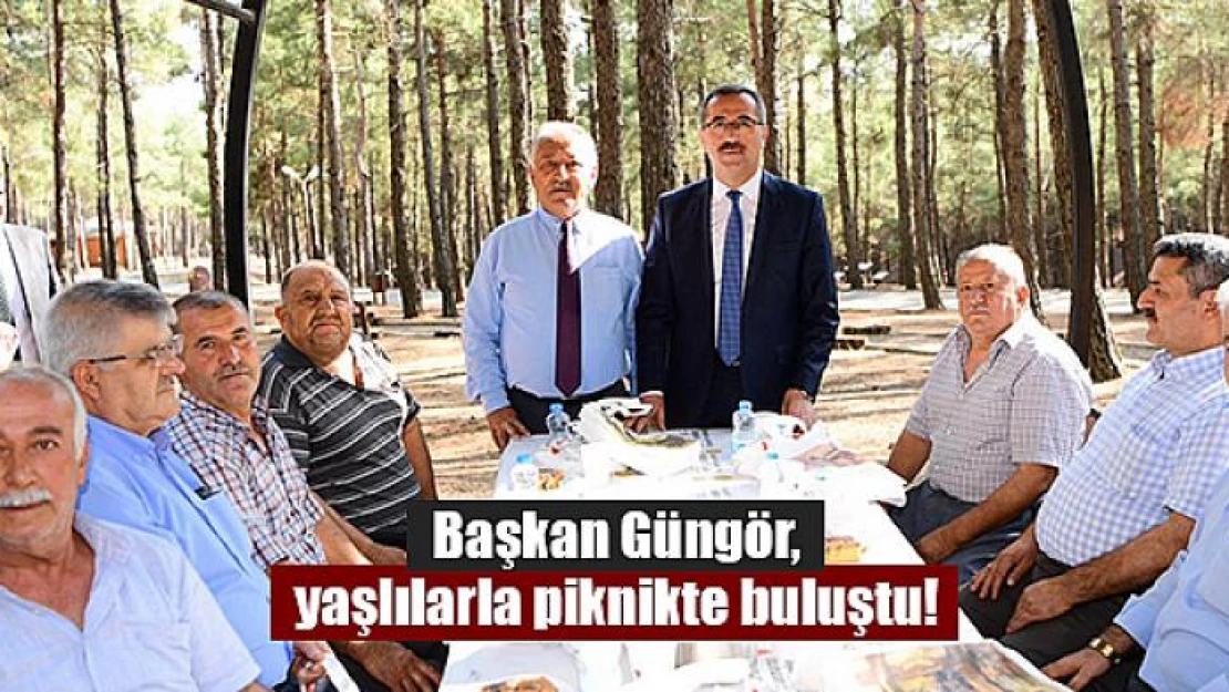 Başkan Güngör, yaşlılarla piknikte buluştu!