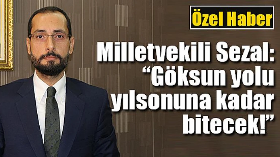 Milletvekili Sezal: 'Göksun yolu yılsonuna kadar bitecek'