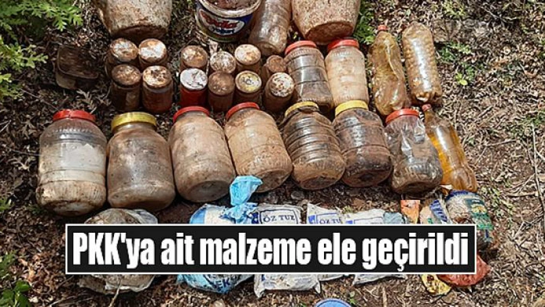 PKK'ya ait malzeme ele geçirildi