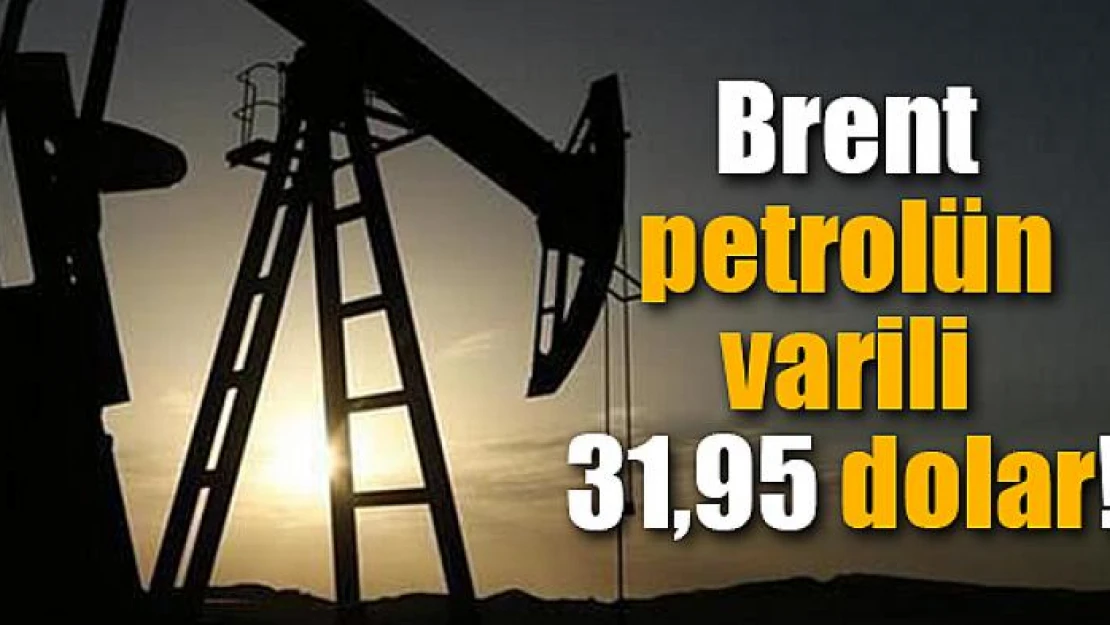 Brent petrolün varili 31,95 dolar