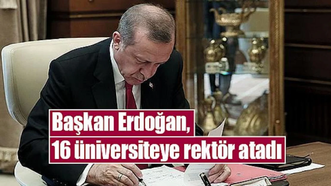 Başkan Erdoğan, 16 üniversiteye rektör atadı