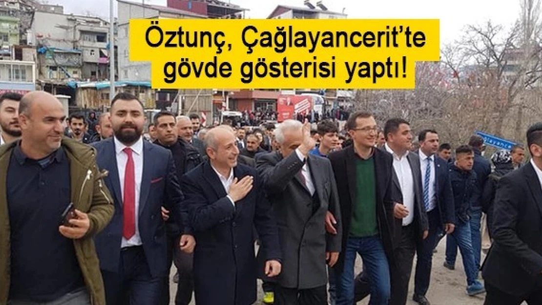 Öztunç, Çağlayancerit'te gövde gösterisi yaptı!