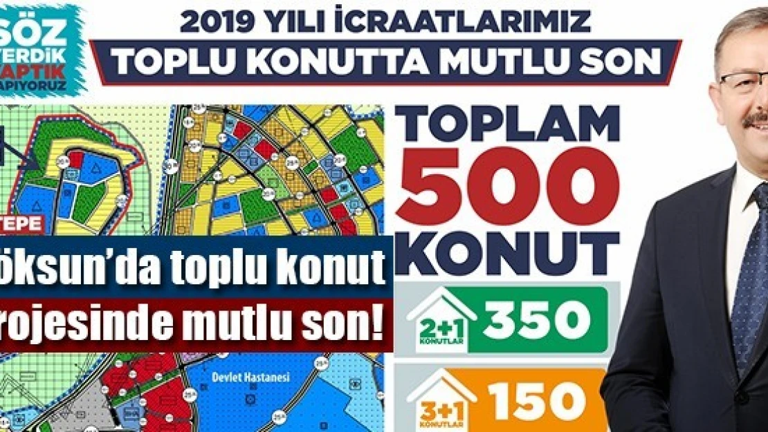 Göksun'da toplu konut projesinde mutlu son!