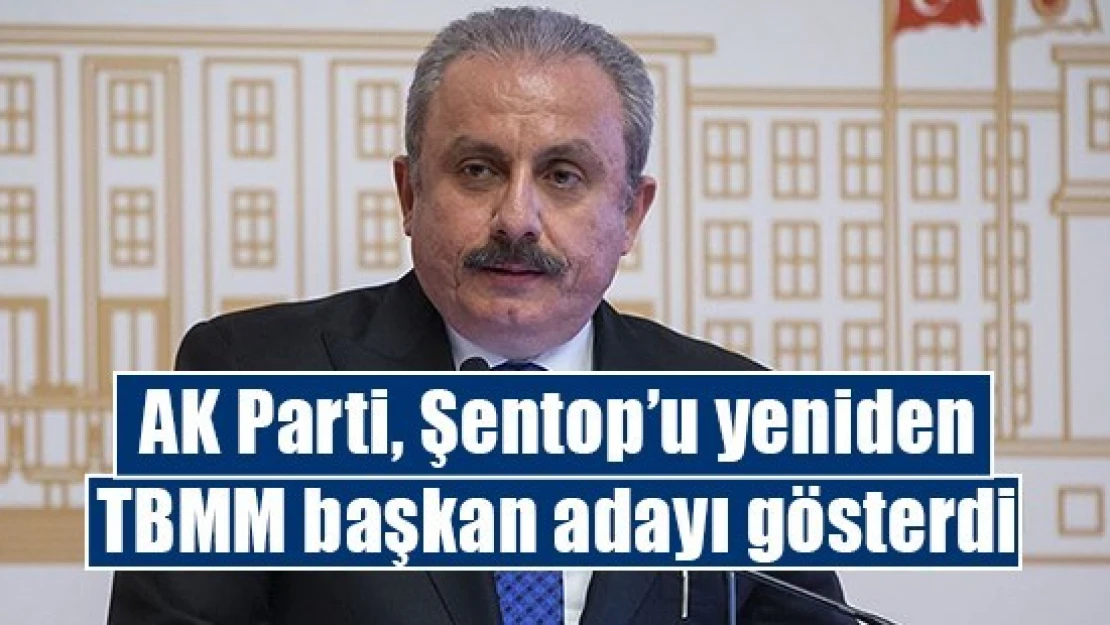 AK Parti, Şentop'u yeniden TBMM başkan adayı gösterdi