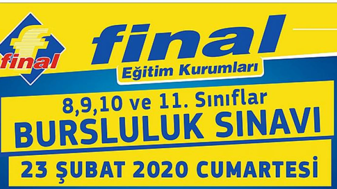 Final eğitim kurumlarından bursluluk sınavı!