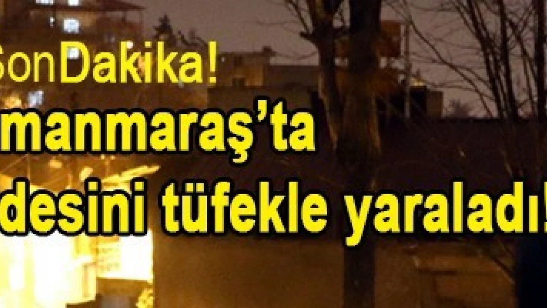 Kahramanmaraş'ta damat kayınvalidesini tüfekle yaraladı!