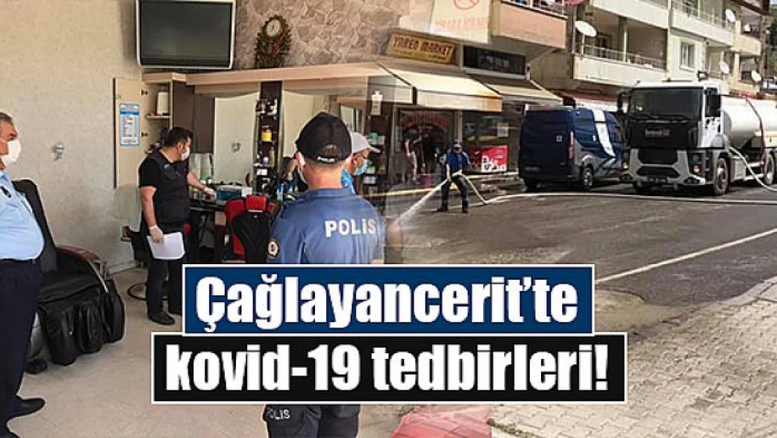 Çağlayancerit'te kovid-19 tedbirleri