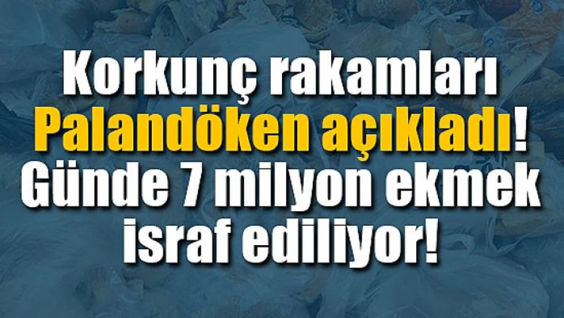 Günde 7 milyon ekmek israf ediliyor