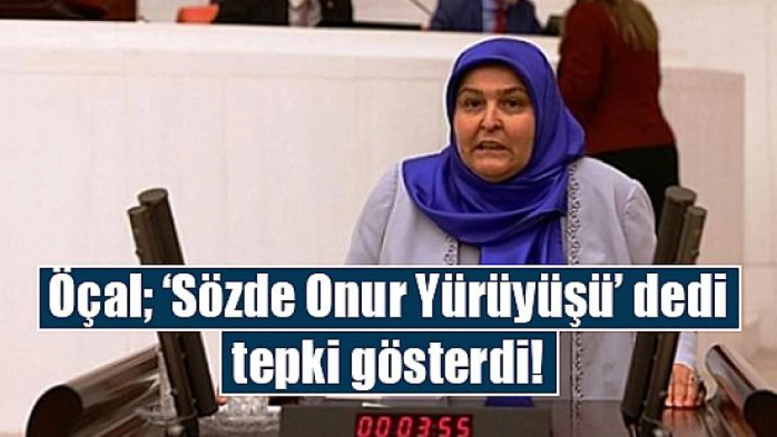 Öçal 'Sözde Onur Yürüyüşü' dedi tepki gösterdi