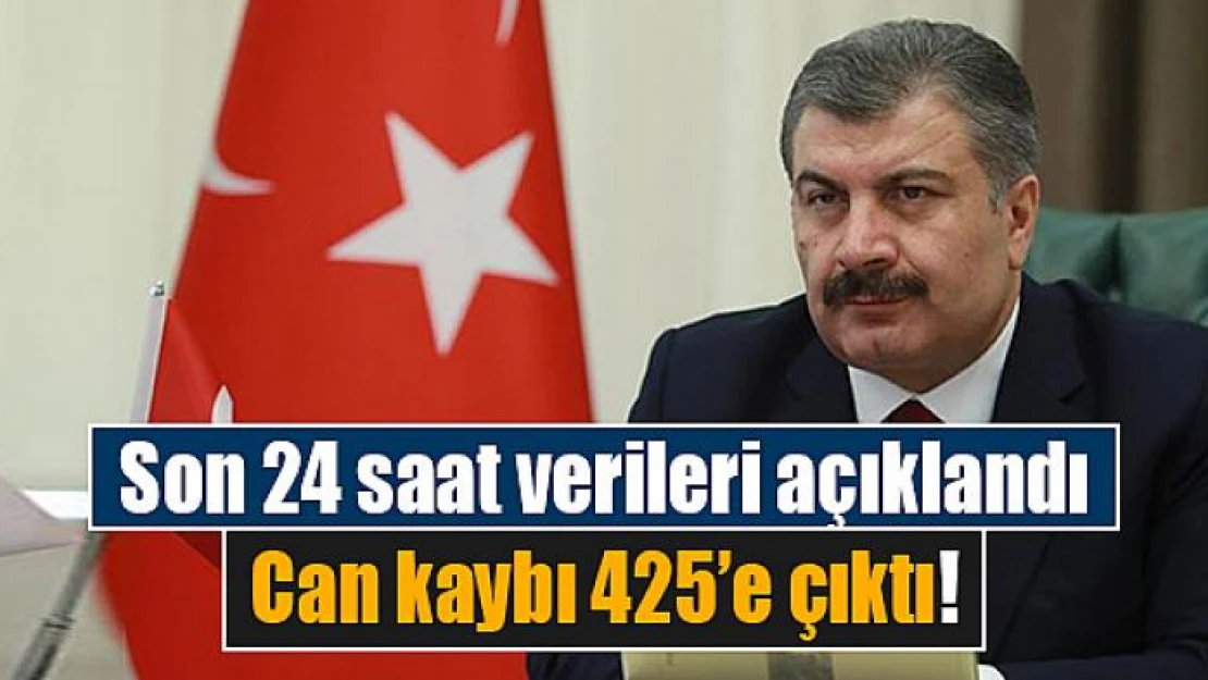 Son 24 saat verileri açıklandı: Can kaybı 425'e çıktı!