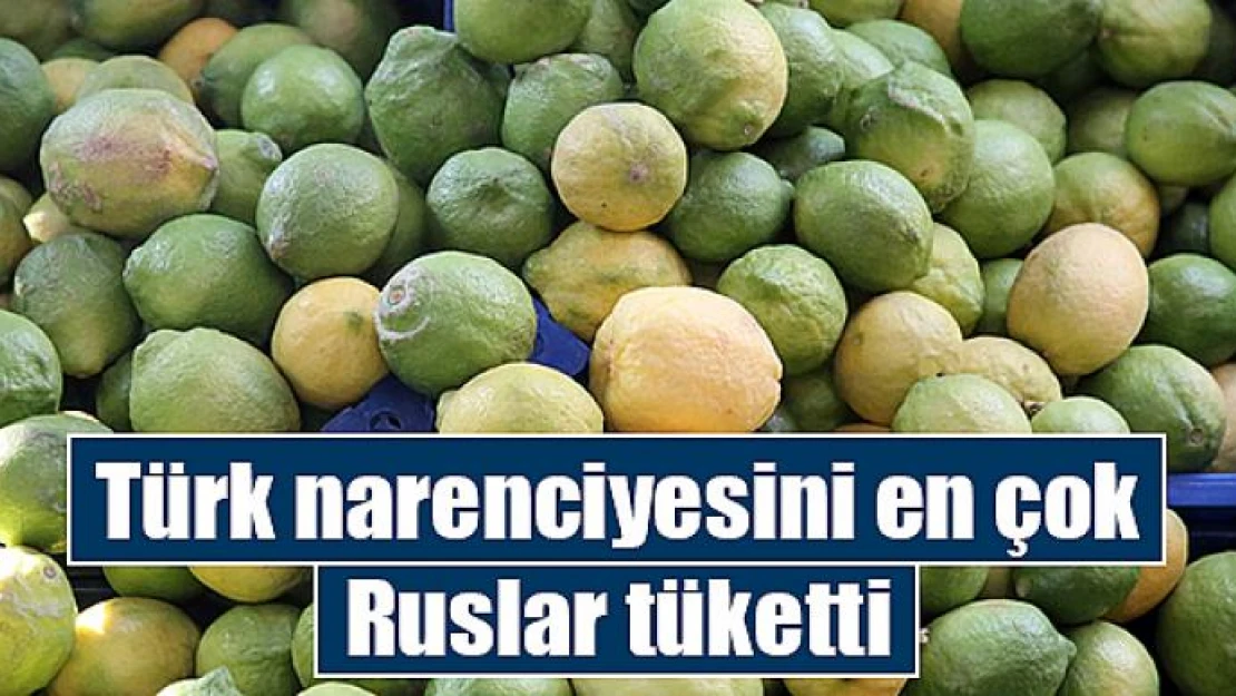 Türk narenciyesini en çok Ruslar tüketti