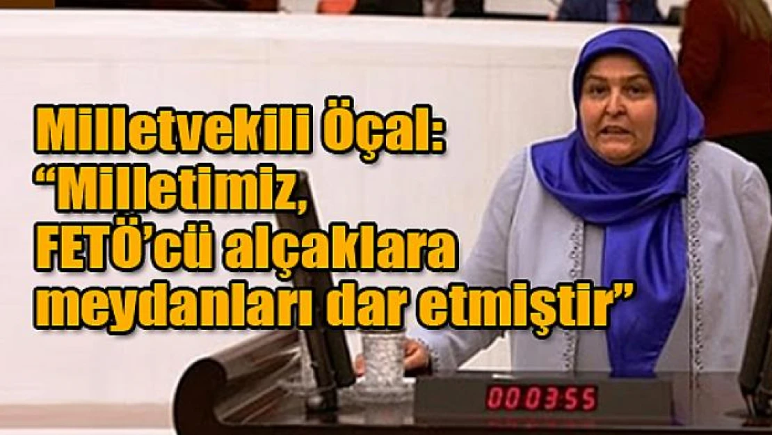 Milletvekili Öçal: 'Milletimiz, FETÖ'cü alçaklara meydanları dar etmiştir'