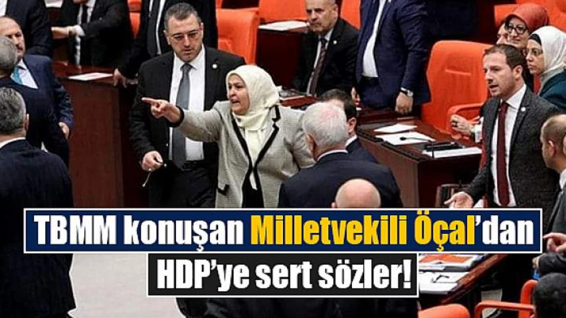 TBMM konuşan  Milletvekili Öçal'dan HDP'ye sert sözler!