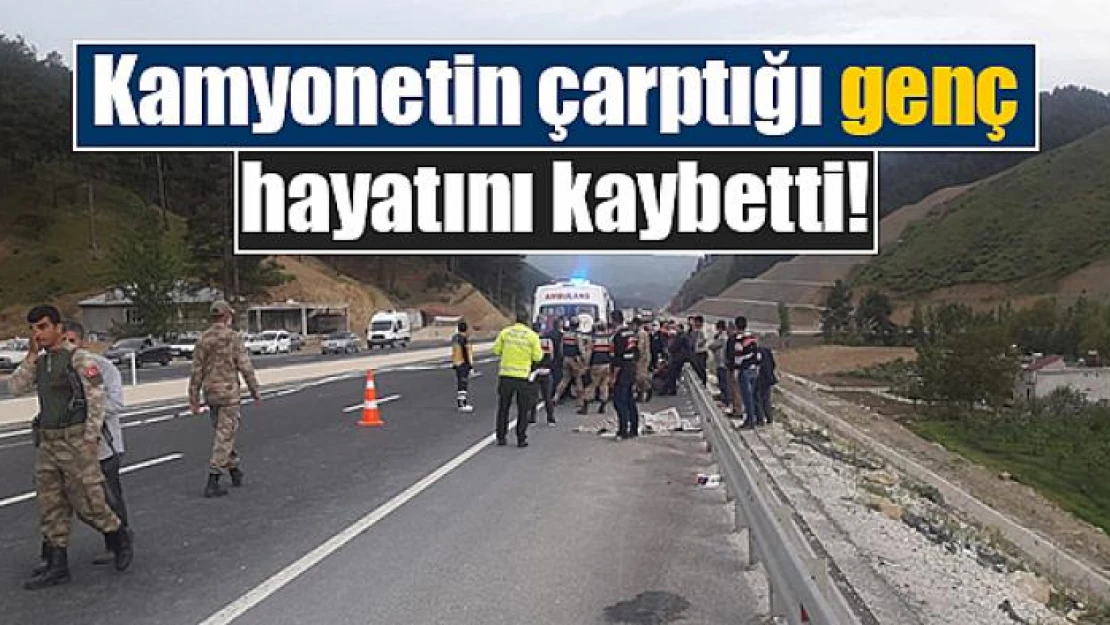 Kamyonetin çarptığı genç hayatını kaybetti!