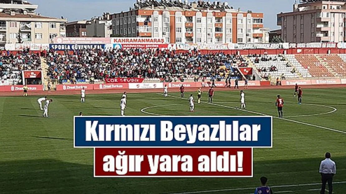 Kırmızı Beyazlılar ağır yara aldı!