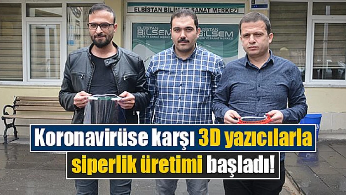 Koronavirüse karşı 3D yazıcılarla siperlik üretimi başladı!