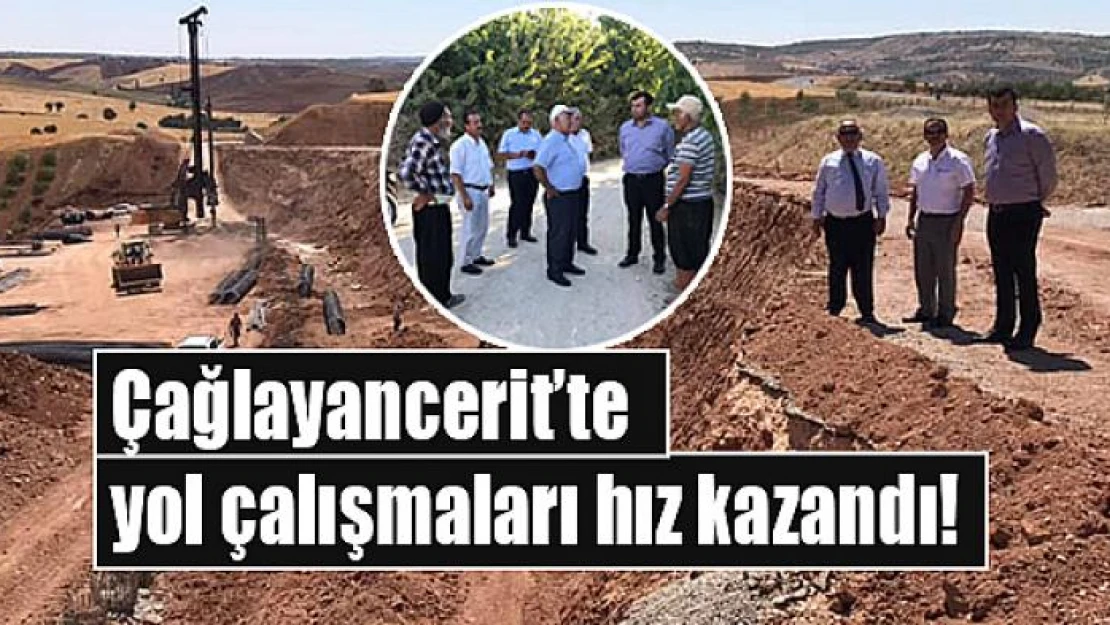 Çağlayancerit'te yol çalışmaları hız kazandı