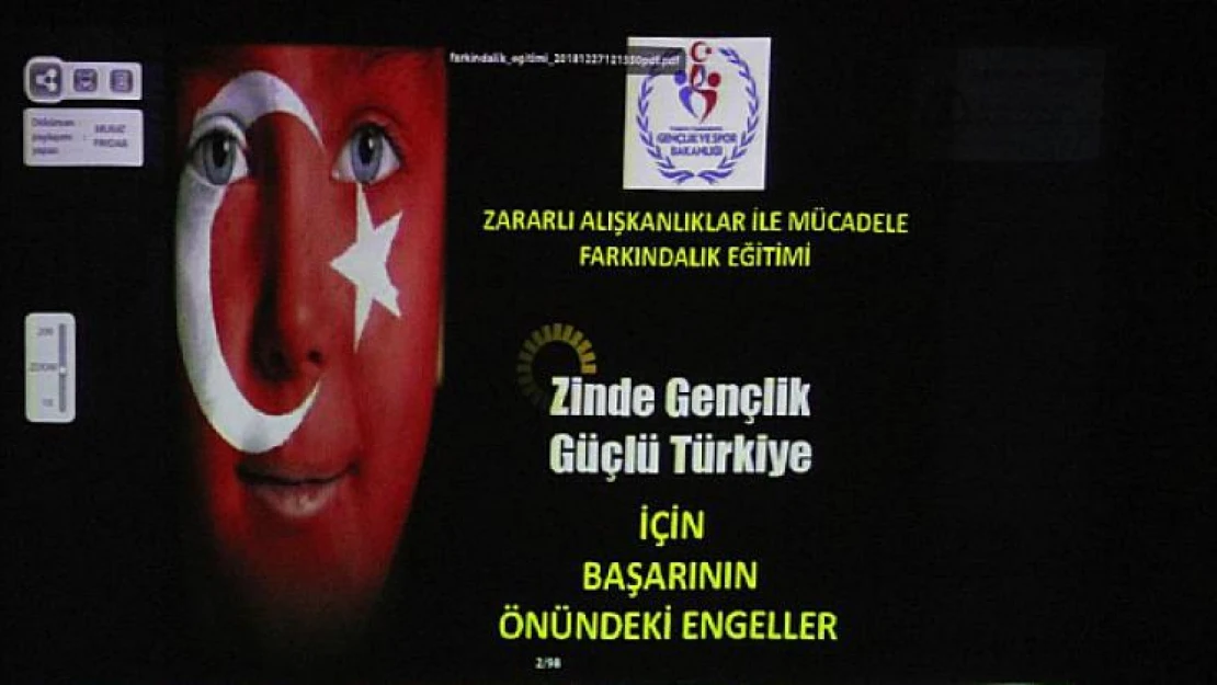 Gençlik ve Spor İl Müdürlüğü personelleri farkındalık eğitimine katıldı!