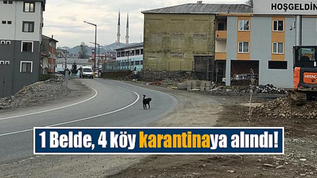 1 Belde, 4 köy karantinaya alındı!