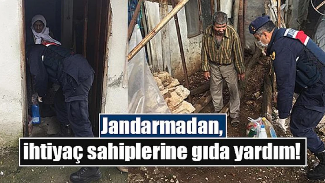 Jandarmadan, ihtiyaç sahiplerine gıda yardım!