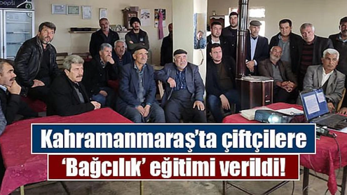 Kahramanmaraş'ta çiftçilere Bağcılık eğitimi verildi!