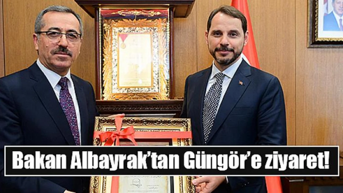 Hazine ve Maliye Bakanı Albayrak'tan Güngör'e ziyaret!