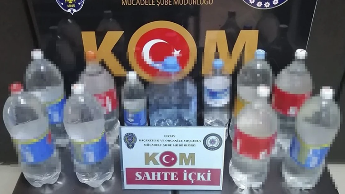 1800 litre sahte içki ele geçirildi