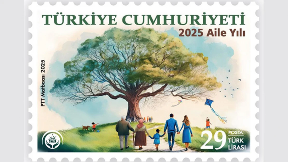 '2025 Aile Yılı' konulu anma pulu ve ilk gün zarfı tedavüle sunuldu