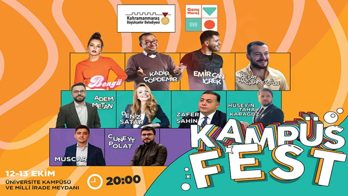 Genç Maraş Kampüs Fest başlıyor !