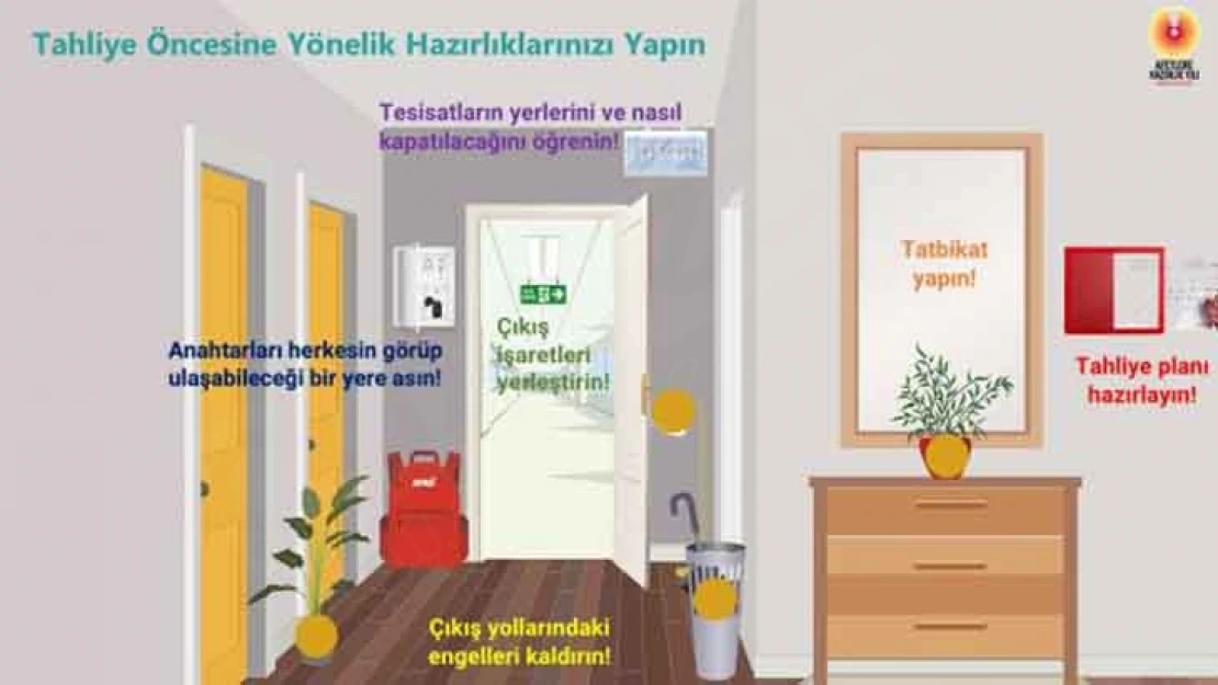 AFAD'dan her evin bir tahliye planı olmalı çağrısı