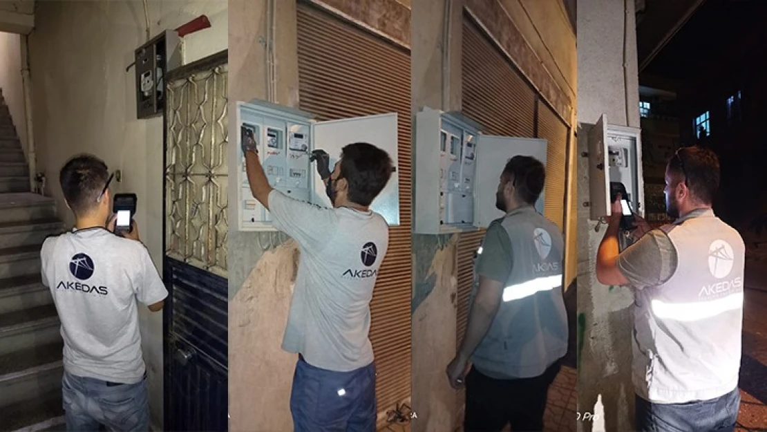 AKEDAŞ, 40 kişilik ekiple 800 noktada kaçak elektrik kullanımına karşı sayaç kontrolü yaptı