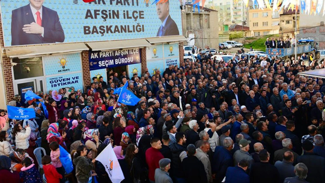 Bakan Kirişci ve Başkan Güngör, Afşin'de