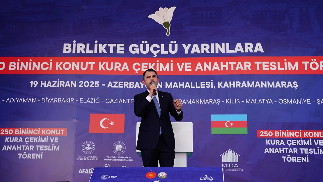 Bakan Kurum, Kahramanmaraş'ta konuştu!