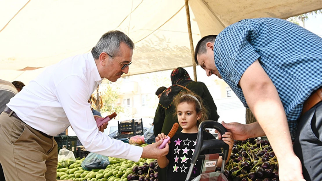 Başkan Güngör, pazarcı esnafını ziyaret etti