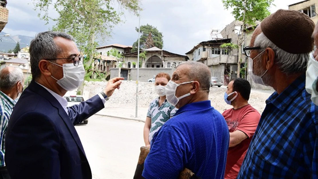 Başkan Güngör, sahada incelerde bulundu