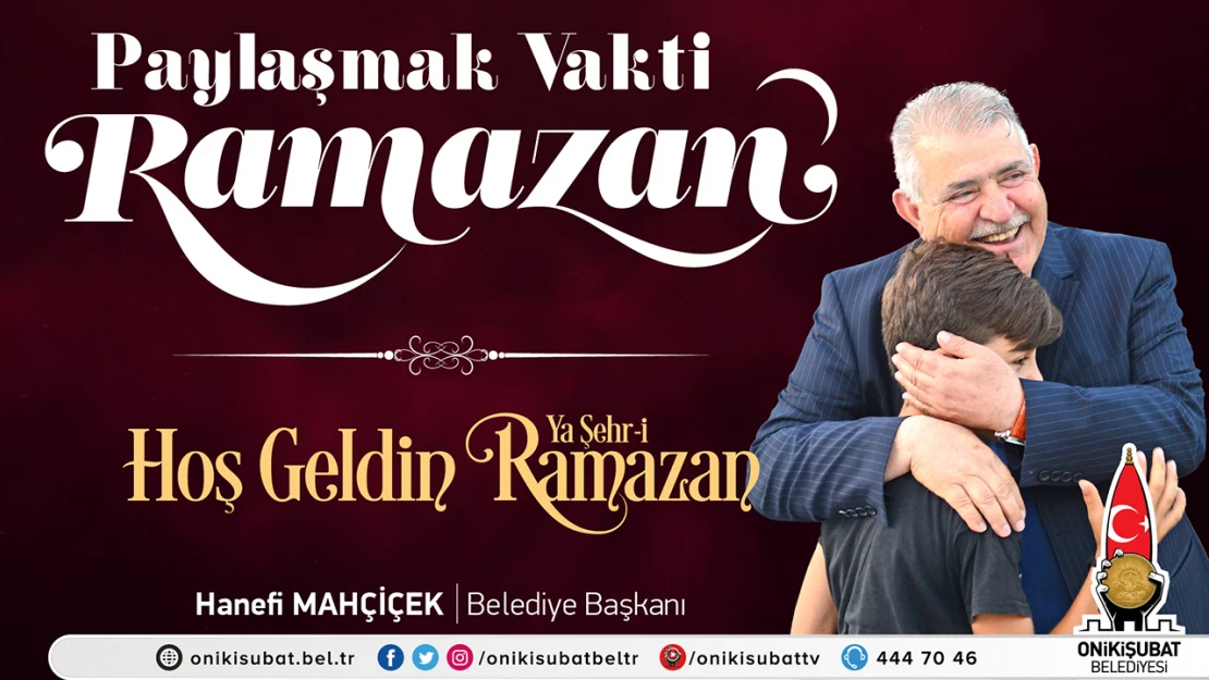 Başkan Mahçiçek, 'Ramazan ayı, paylaşmanın vaktidir'