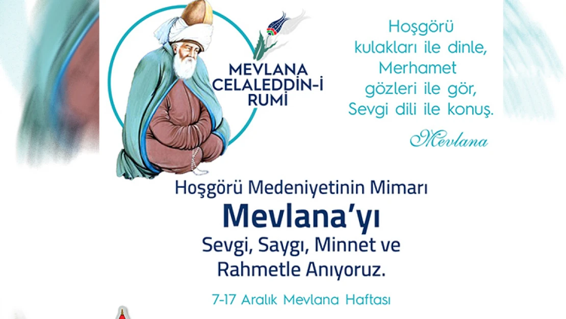 Başkan Mahçiçek'ten Mevlana'nın 749. vuslat yıl dönümü mesajı