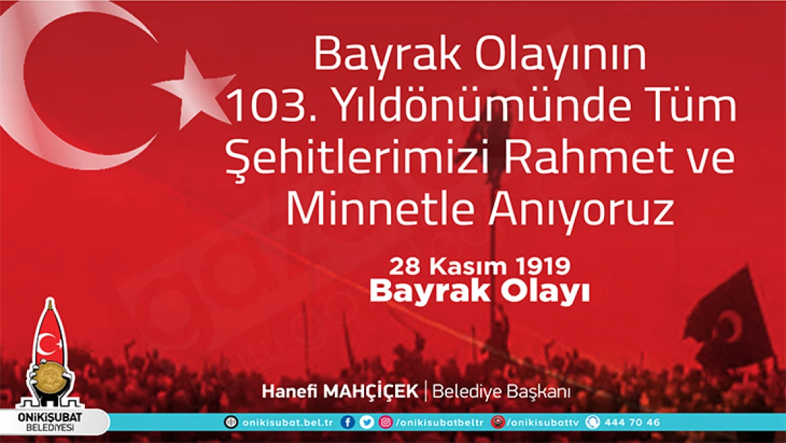 Başkan Mahçiçek: Vatan ve bayrak sevdalısı kahramanlara selam olsun