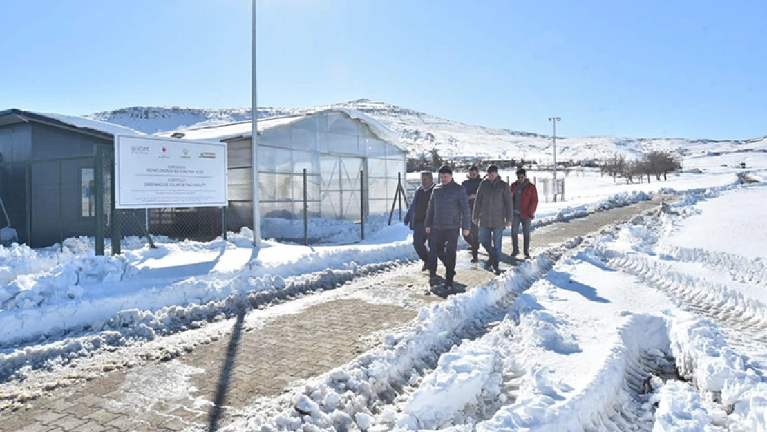 Başkan Okumuş, yağışlardan zarar gören sera üreticilerinin yanında