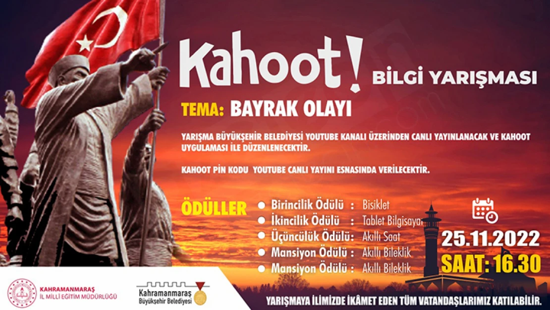 Bayrak Olayı'nın 103. yıl dönümünde Kahoot bilgi yarışması