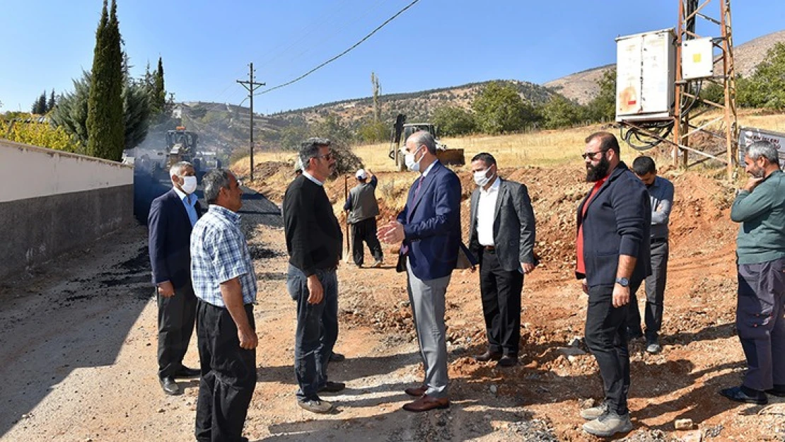 Belediye Başkanı Okay, çalışmaları yerinde inceledi