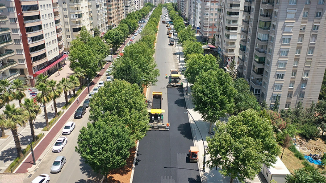 Binevler bölgesi cadde yenileme çalışmalarında sona gelindi