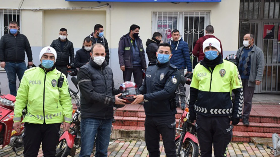 Bir kask bir hayat projesi Kahramanmaraş'ta uygulandı