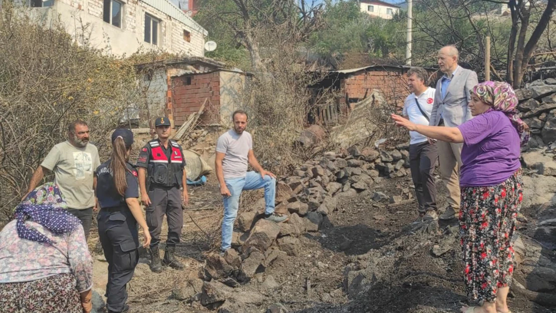 Bölgede hasar tespit çalışmaları başladı