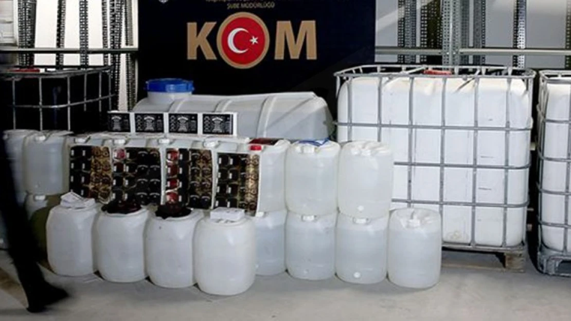 Bu yıl 1 milyon 20 bin 819 litre kaçak içki ele geçirildi