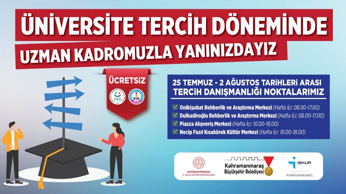 Büyükşehir, tercih sürecinde de gençleri yalnız bırakmıyor